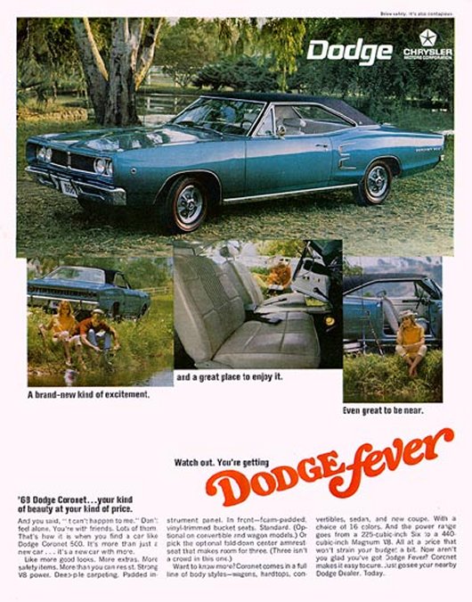 1968 Dodge Auto Advertising